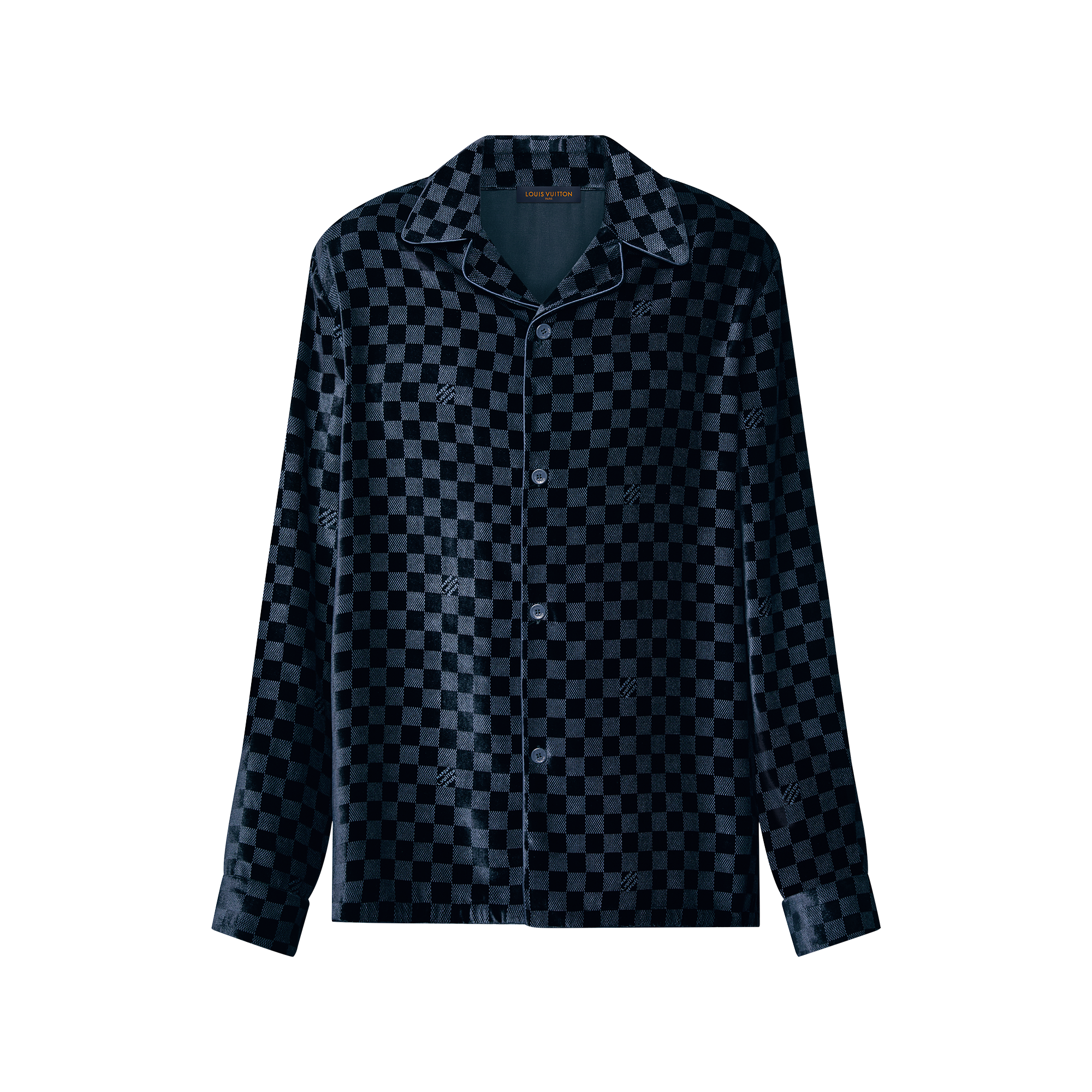 실크 블렌드 벨벳 롱 슬리브드 이브닝 오버셔츠 - 의류 | 루이 비통